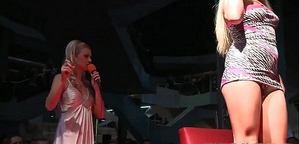 Two amazing blond babes on stage